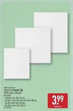 ALDI Toile à peindre offre