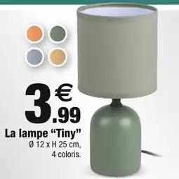 Bazarland La lampe “Tiny” offre