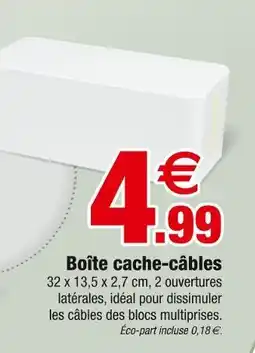 Bazarland Boîte cache-câbles offre
