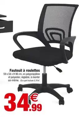Bazarland Fauteuil à roulettes offre