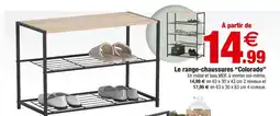 Bazarland Le range-chaussures Colorado offre