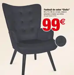 Bazarland Fauteuil de salon Giulia offre