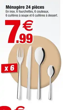 Bazarland Ménagère 24 pièces offre