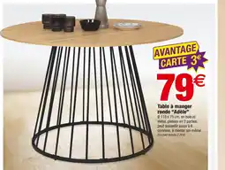 Bazarland Table à manger ronde Adèle offre