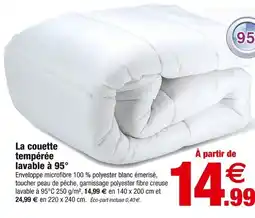 Bazarland La couette tempérée lavable à 95° offre