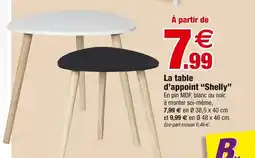 Bazarland La table d'appoint Shelly offre