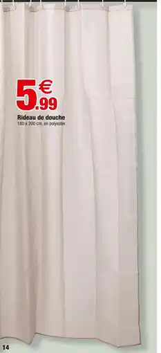 Bazarland Rideau de douche offre