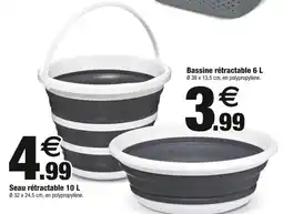 Bazarland Bassine rétractable 6 L offre