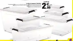 Bazarland La boîte de rangement Clip'N'Box offre