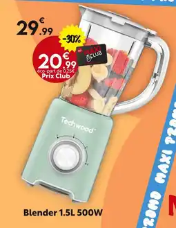 Maxi Bazar Techwood Blender 1.5L 500W offre
