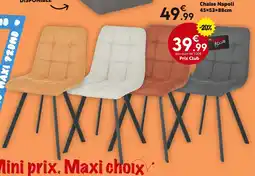 Maxi Bazar Chaise Napoli 45 × 53 × 88 cm offre