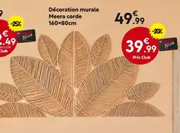 Maxi Bazar Décoration murale Meera corde 160×80cm offre