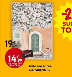 Maxi Bazar Toile encadrée Yeli 50×70cm offre