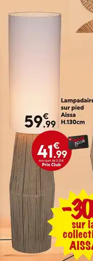 Maxi Bazar Lampadaire sur pied Aissa H.130cm offre