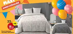 Maxi Bazar Parure imprimée microfibre 220×240cm offre