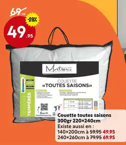 Maxi Bazar Montreux Couette toutes saisons offre