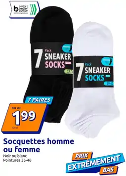 Action Socquettes homme ou femme offre