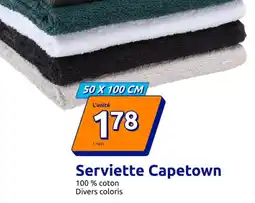 Action Serviette Capetown offre