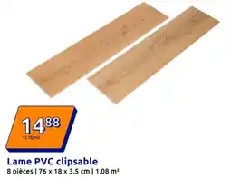 Action Lame PVC clipsable offre