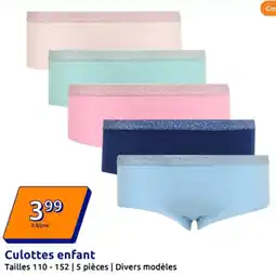 Action Culottes enfant offre