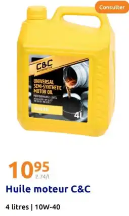 Action Huile moteur c&c offre