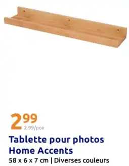 Action Tablette pour photos home accents offre