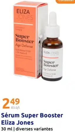 Action Sérum super booster eliza jones offre