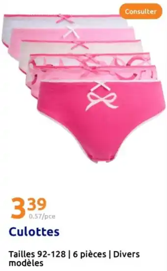 Action Culottes offre