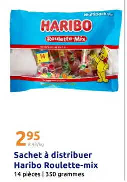 Action Sachet à distribuer haribo roulette-mix 14 pièces | 350 grammes offre