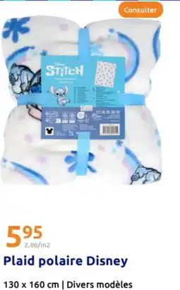 Action Plaid polaire Disney offre
