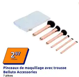 Action Pinceaux de maquillage avec trousse belluto accessories offre