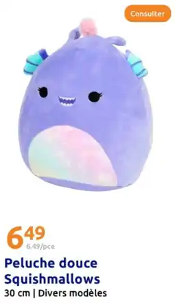 Action Peluche douc squishmallows offre