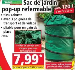 Norma Sac de jardin pop-up refermable offre