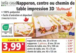 Norma Napperon, centre ou chemin de table impression 3D offre