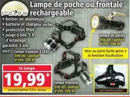 Norma Lampe de poche ou frontale rechargeable offre