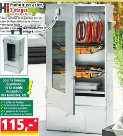 Norma Fumoir en acier offre