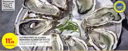 Intermarché Hyper Huîtres fines de claires marennes oléron igp n°3 offre