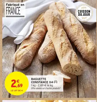 Intermarché Hyper Baguette constance x4 offre