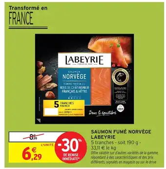 Intermarché Hyper LABEYRIE Saumon fumé norvège offre
