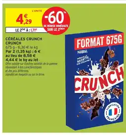 Intermarché Hyper CRUNCH Céréales crunch offre