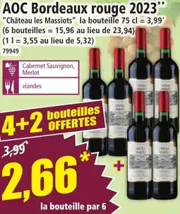 Norma AOC Bordeaux rouge 2023 offre
