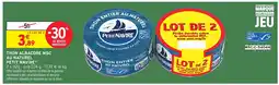 Intermarché Hyper PETIT NAVIRE Thon albacore msc au naturel offre