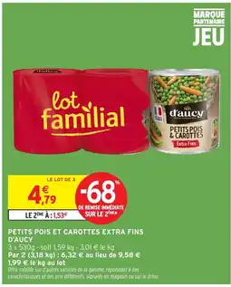 Intermarché Hyper D'AUCY Petits pois et carottes extra fins offre