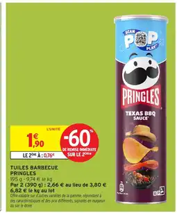 Intermarché Hyper PRINGLES Tuiles barbecue offre
