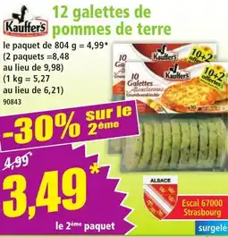 Norma 12 galettes de pommes de terre offre