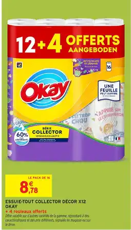 Intermarché Hyper OKAY Essuie-tout collector décor x12 offre