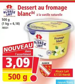Norma Dessert au fromage blanc offre
