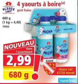 Norma 4 yaourts à boire offre