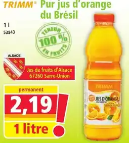 Norma Pur jus d'orange du brésil offre