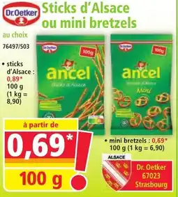 Norma Sticks d'Alsace ou mini bretzels offre